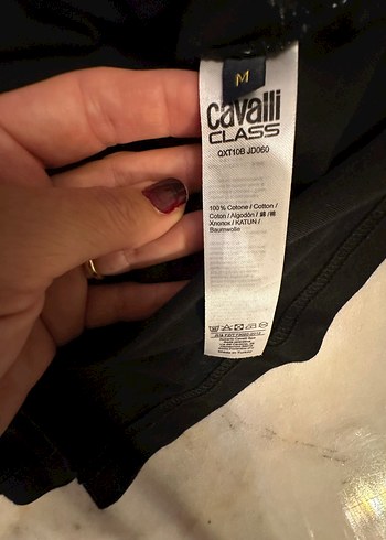 m Beden siyah Renk Zebra Desenli #cavalli
