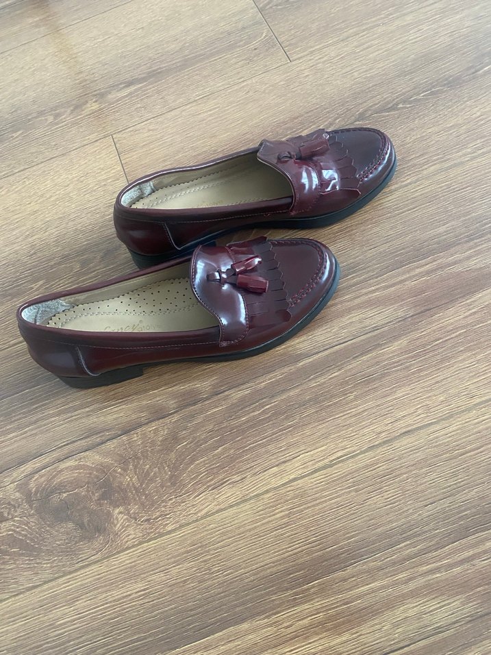 Bordo  Püsküllü Loafer - Görsel 2