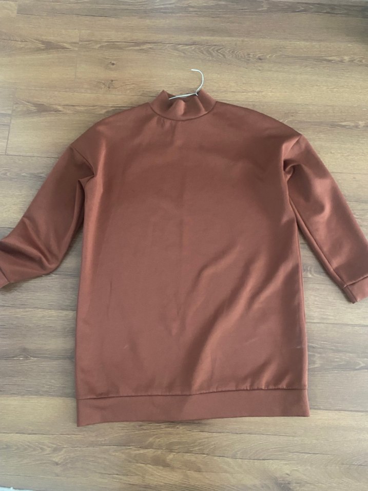 Siyah Dantel Detaylı Uzun Kollu Triko Elbise - Görsel 3