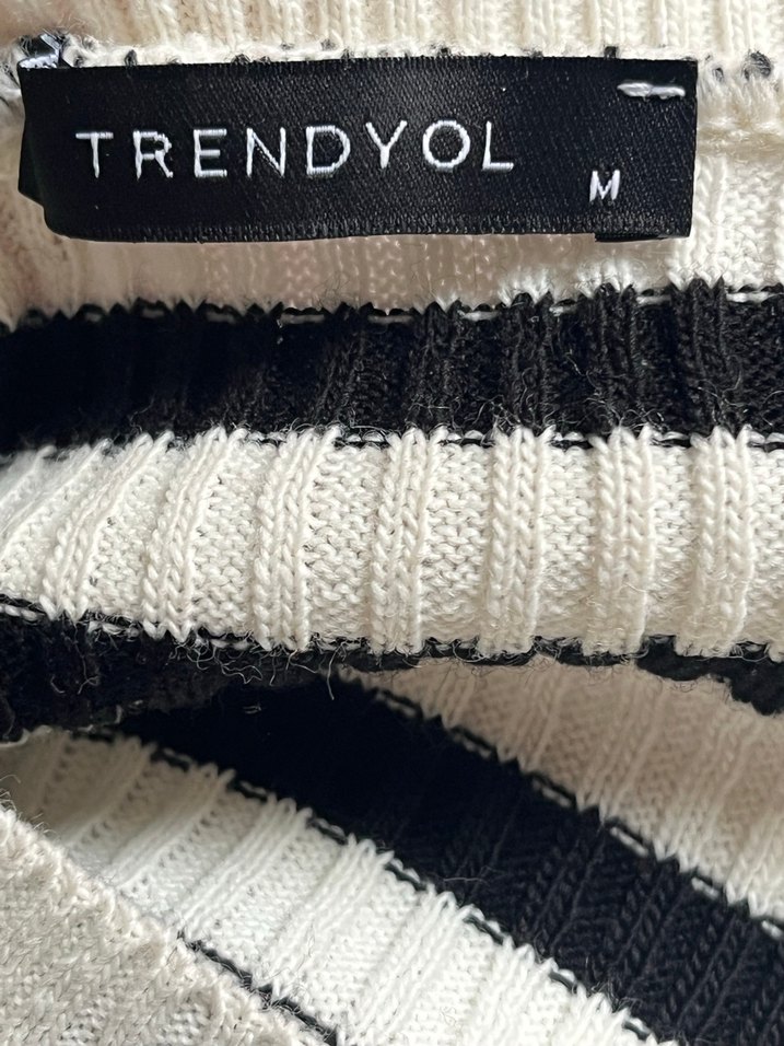 Zebra Desenli Uzun Kollu Fit Triko Kazak - Görsel 4