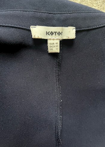 Lacivert Kolsuz Midi İş Elbisesi - Görsel 6