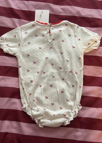 Nakışlı çıtçıtlı Kız bebek Dantel Detaylı body - Görsel 6