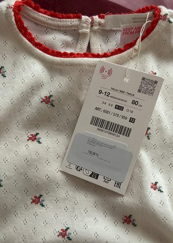 Nakışlı çıtçıtlı Kız bebek Dantel Detaylı body - Görsel 5