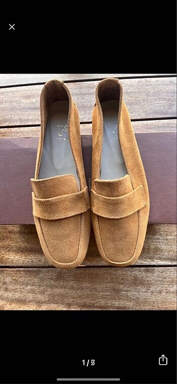 Süet loafer