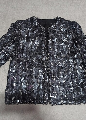 Pullu payetli blazer ceket 