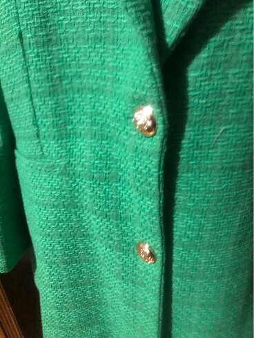 42 Beden yeşil Renk Yeşil renk kalın tesettür ceket