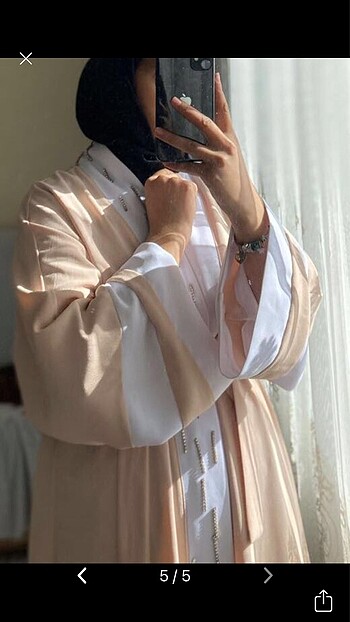 40 Beden ten rengi Renk Taşlı abaya