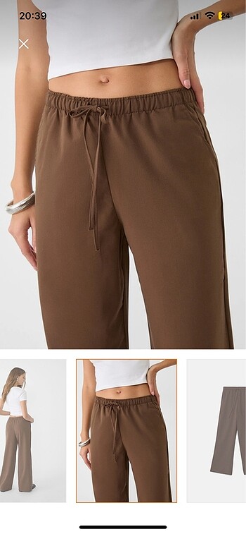 Stradivarius Stradivarius dökümlü pantolon