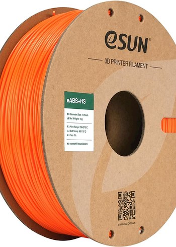 eSUN ABS + Filament 1.75mm, eABS + HS Yüksek Turuncu