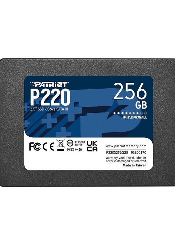 Patriot P220 P220S256G25 SATA 3.0 2.5" 256 GB SSD - Görsel 3