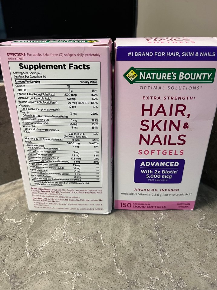 Nature's Bounty Saç, Cilt ve Tırnak İçin Softjel 150'li - Görsel 3