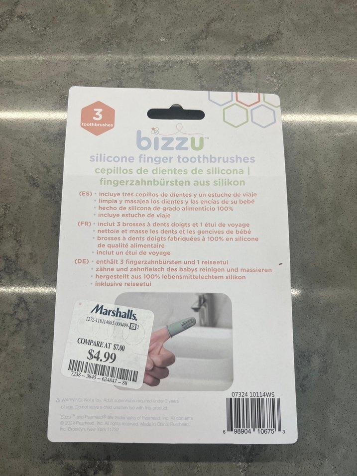 Bizzu Silikon Parmak Diş Fırçaları ve Seyahat Kutusu - Görsel 2