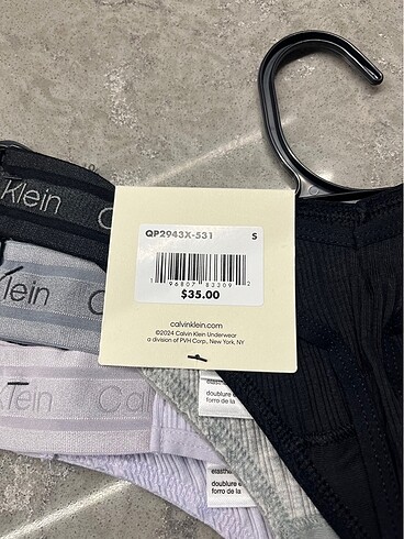 s Beden Calvin Klein 3lü Tanga İç Çamaşırı
