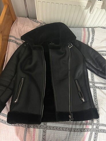 Stradivarius biker siyah ceket