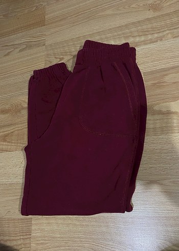 Bershka bordo jogger - Görsel 5