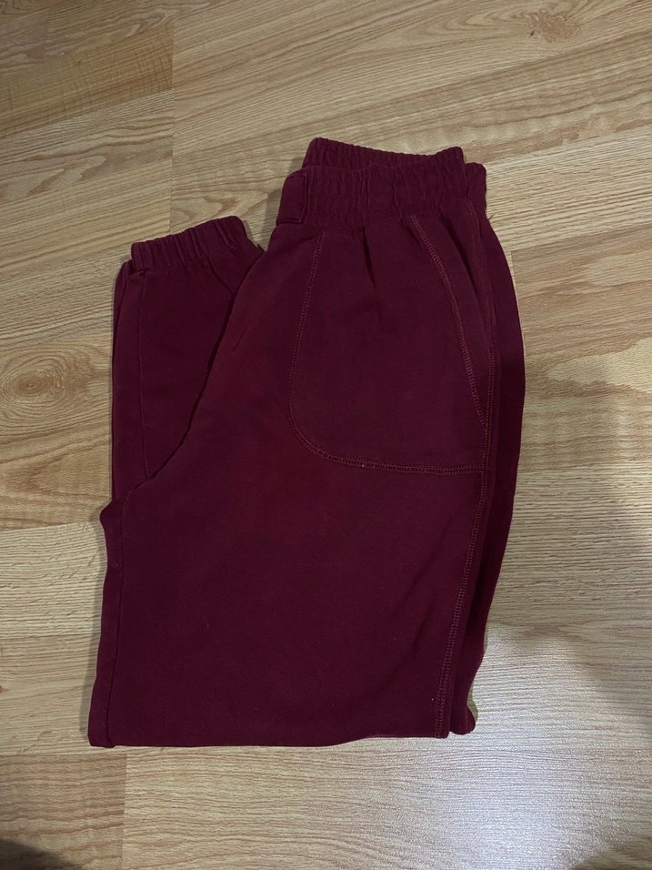 Bershka bordo jogger - Görsel 5