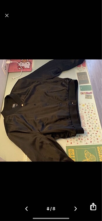 xxl Beden Zara saten bomber ceket