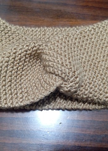 Bej Örgü  baş bandı - Görsel 2