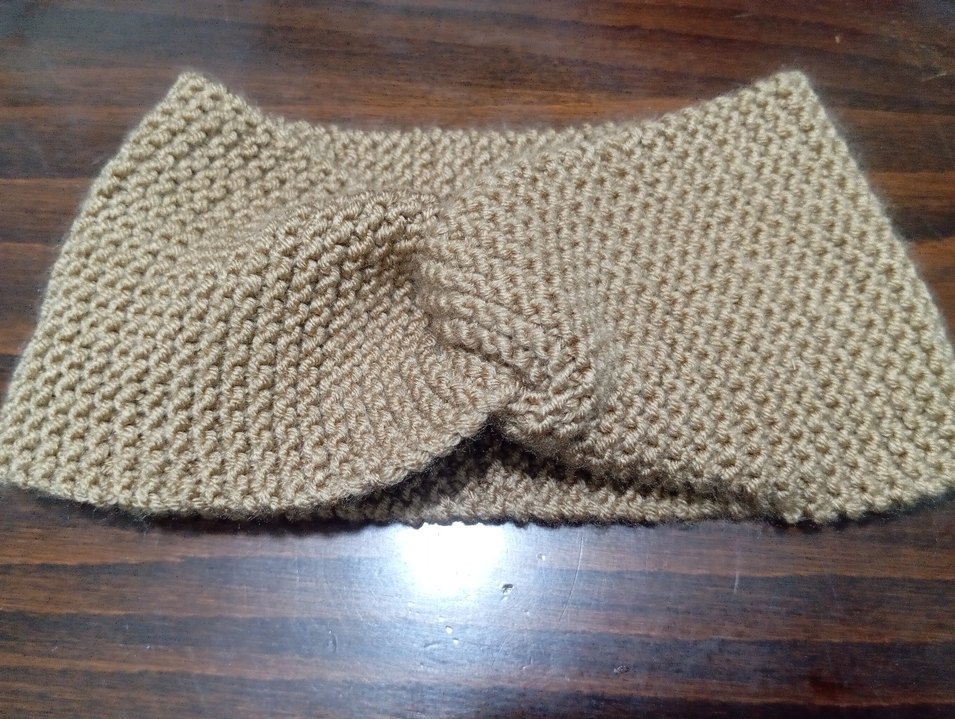 Bej Örgü  baş bandı - Görsel 2