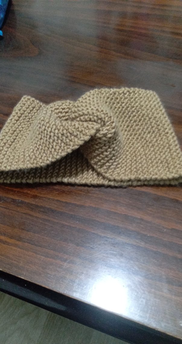 Bej Örgü  baş bandı - Görsel 3