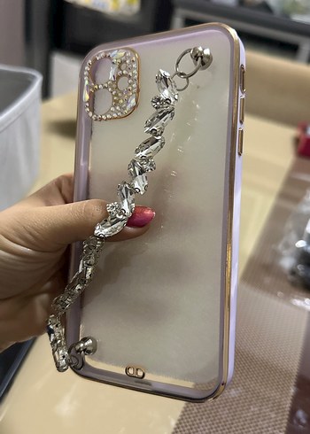 İPhone 11 taşlı şeffaf kılıf - Görsel 4