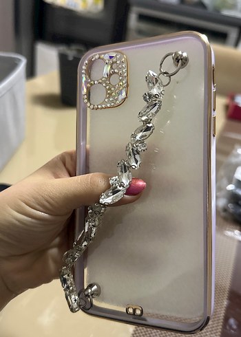 İPhone 11 taşlı şeffaf kılıf - Görsel 3