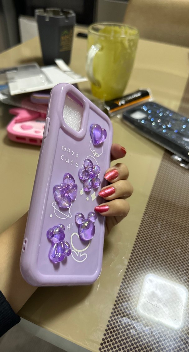 Parlak Mor Pop Kültür Telefon Kılıfı - Görsel 5