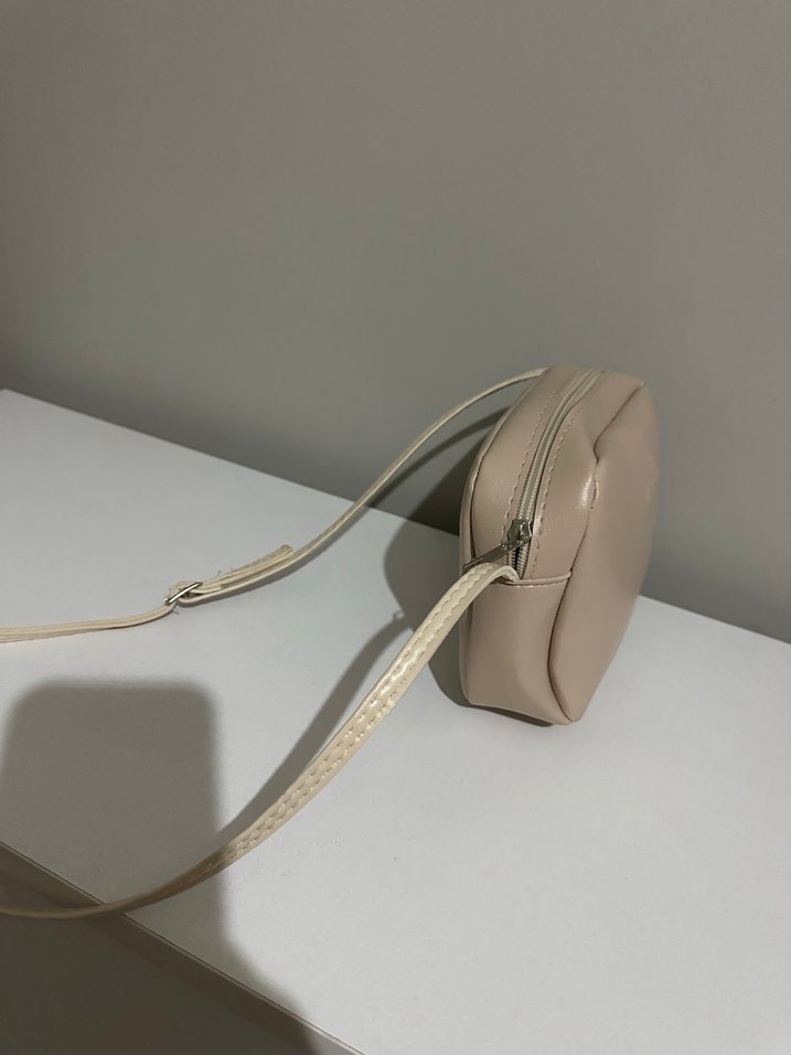 Bej Deri Kadın Çanta - Görsel 3