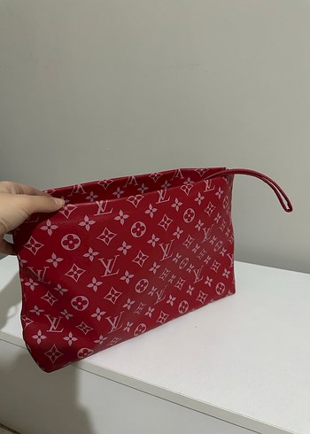 Kırmızı Deri Kadın El Çantası - Görsel 3