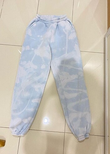 Bebe mavisi batik eşofman altı 