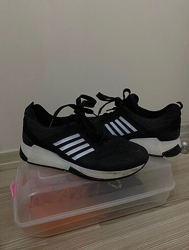 Diğer Siyah sneaker spor ayakkabı