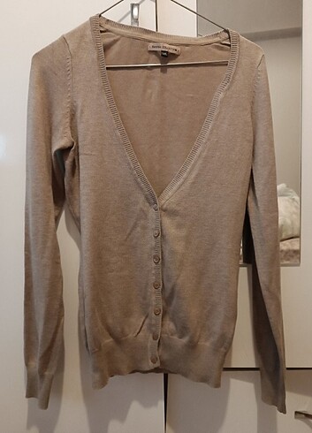 BERSHKA TRİKO HIRKA KAZAK DÜĞMELİ  - Görsel 3