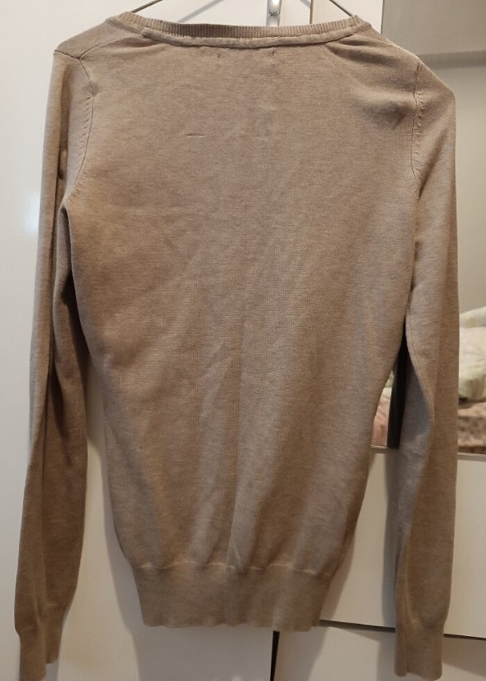 BERSHKA TRİKO HIRKA KAZAK DÜĞMELİ  - Görsel 5