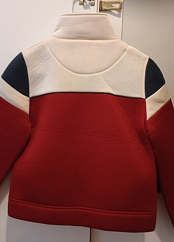 Kırmızı Ceket Kalın Hırka Fermuarlı - Görsel 2