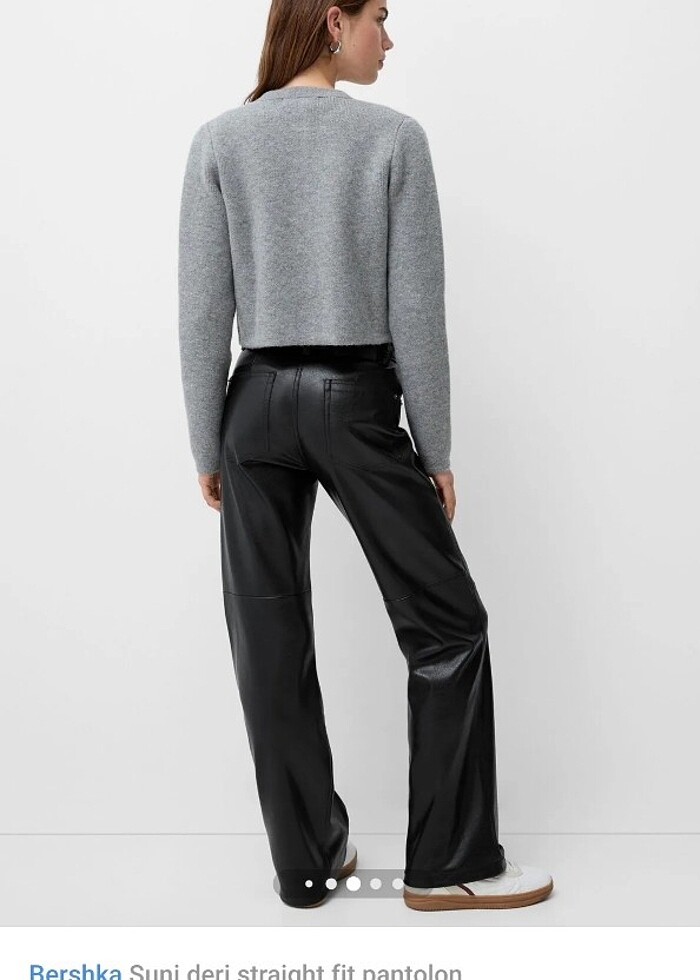 BERSHKA DERİ PANTOLON YENİ - Görsel 3