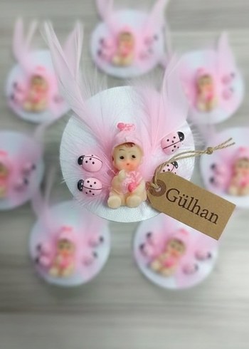 Mavi Tüylü Bebek Biblo Magnet Kişiye Özel - Görsel 2