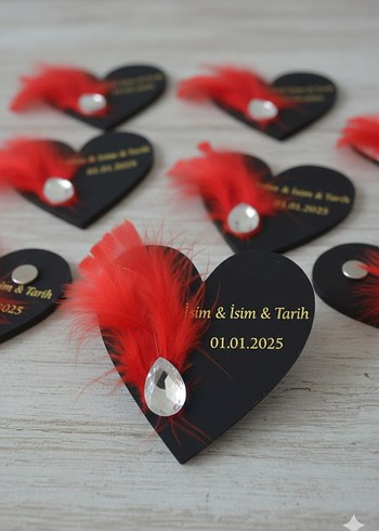 nişan kına düğün söz için hediyelik magnet - Görsel 2