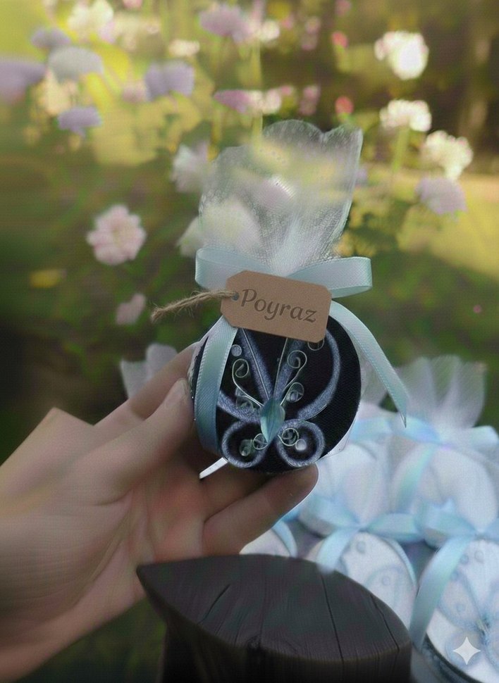 Pembe Kelebekli Bebek Magnetleri - Görsel 4