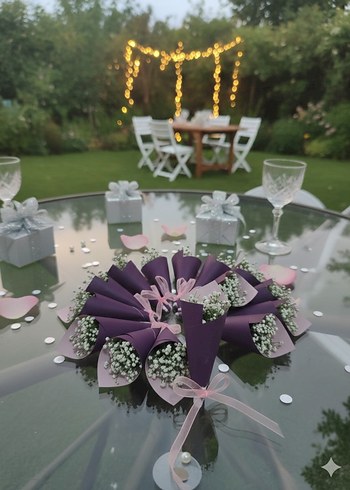 Mor Dantelli Bohem Nikah Magneti - Görsel 2