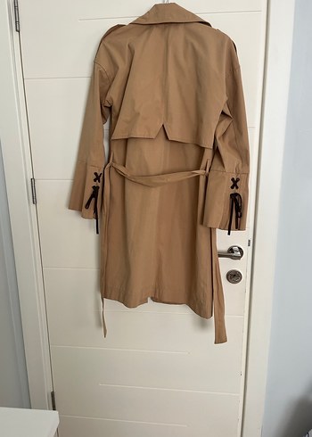 Bej Kadın Midi Trençkot - Görsel 2