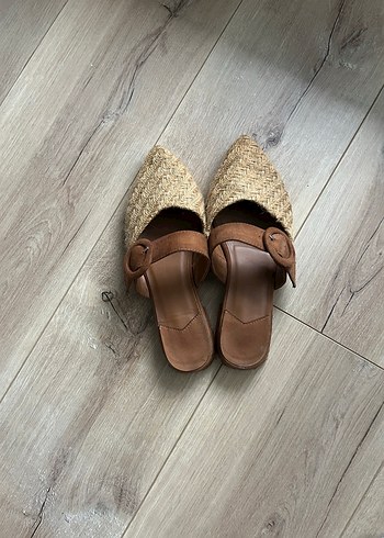 Bej Örgü Kadın Terlik - Görsel 3