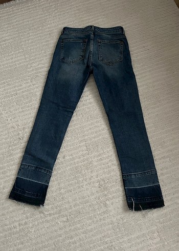 Kadın Lacivert  Kot Pantolon - Görsel 3