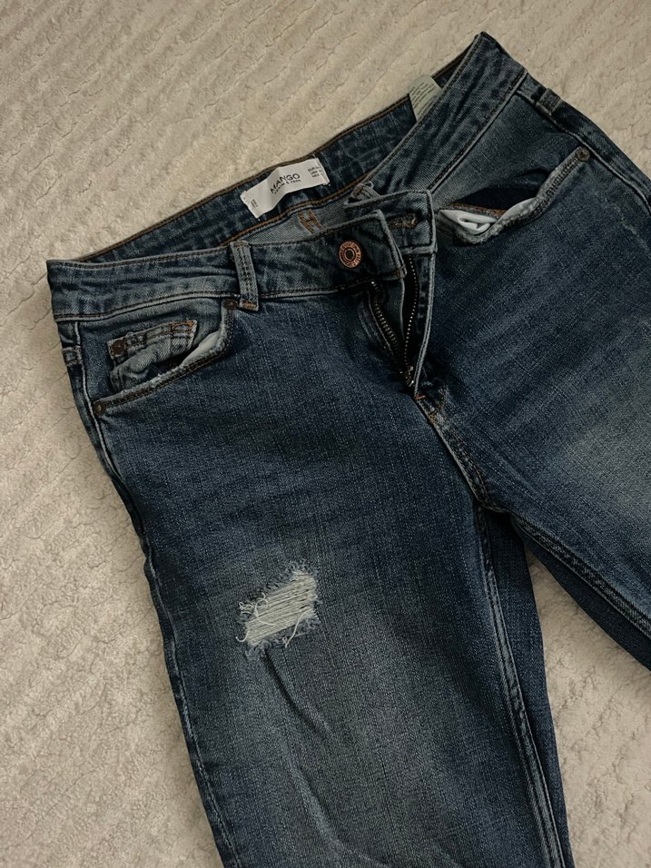 Kadın Lacivert  Kot Pantolon - Görsel 2