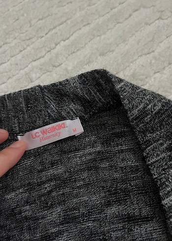 Gri Uzun Kollu Salaş Kadın Hırka - Görsel 3