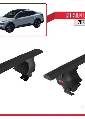 Beden Citroen C4X 2023 ve Sonrası İçin Siyah Tavan Barı 2'li