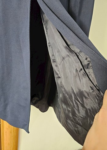 Düğmeli Kadın Uzun Kaban - Görsel 4