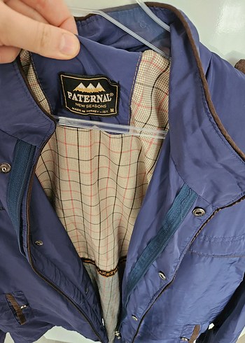 Düğmeli Mavi Erkek Midi Ceket - Görsel 4