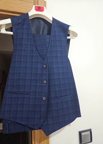 Erkek Lacivert Modern Klasik Takım Elbise - Görsel 6