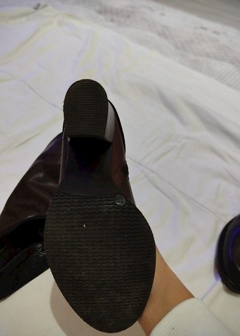 Kahverengi Yılan Derisi Desenli Kadın Dizüstü Bot - Görsel 2