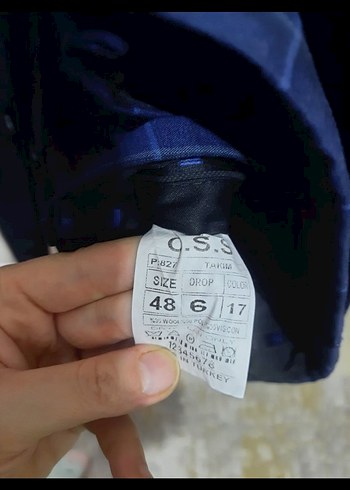 Lacivert Ekose Desenli Modern Klasik Takım Elbise - Görsel 3